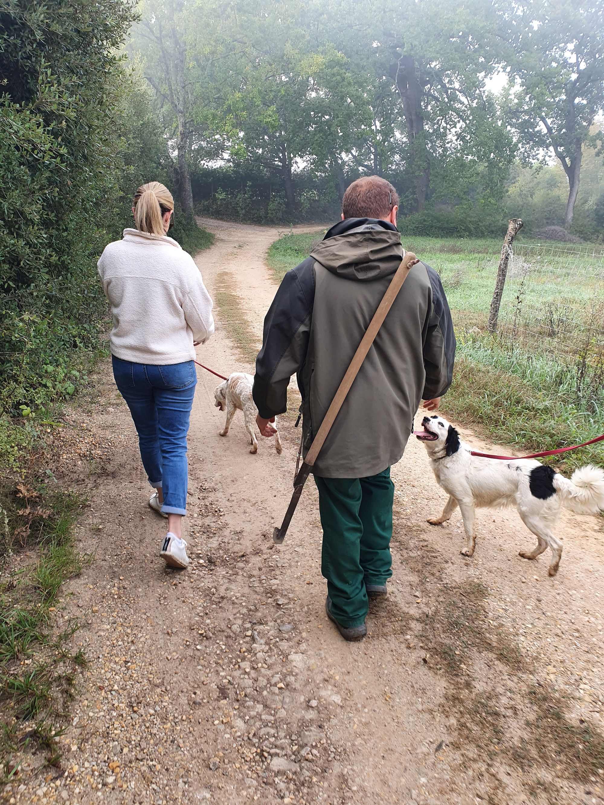 Truffle hunting in tuscany